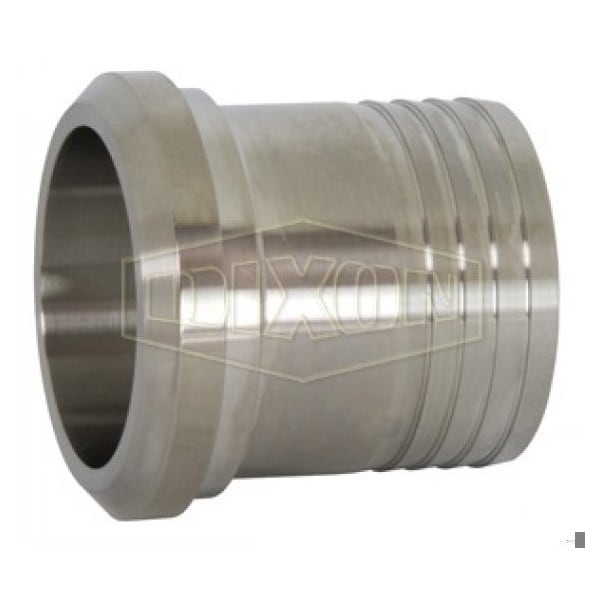Dixon Hose Adapter, 1-1/2 in, Plain Beveled Seat, 304 SS, Domestic 14AHR-G150 - main